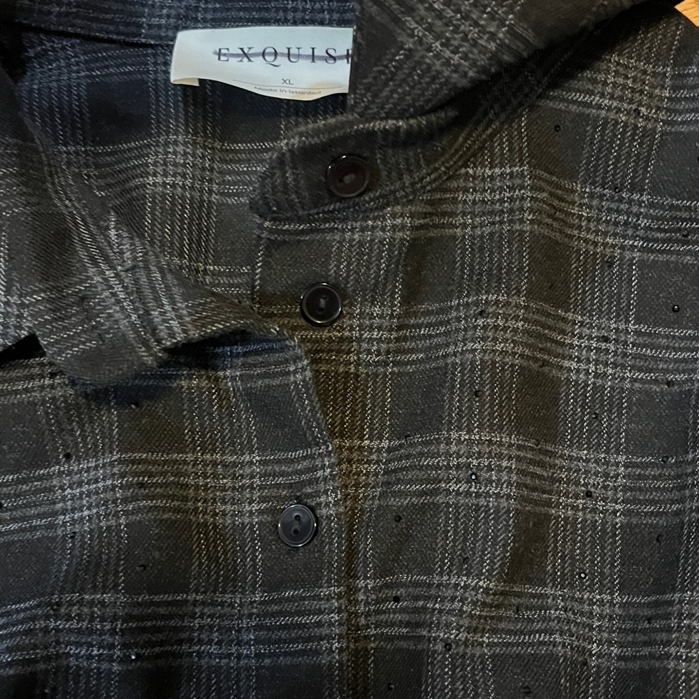 Anthropologie x Exquise Tobie Mini Shirt Dress Size XL NEW - Picture 9 of 13